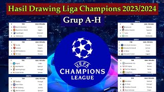 Hasil Drawing Liga Champions 20232024  Man United vs Bayern Munchen  Fase Grup UCL 20232024 [upl. by Maram]