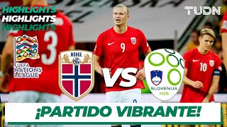 HIGHLIGHTS  Noruega Vs Eslovenia  UEFA Nations League 2022  J3  TUDN [upl. by Oniratac]