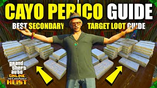 GTA 5 Online SOLO Elite Cayo Perico Heist Guide BEST Secondary Target Loot SECRET [upl. by Ellerad]