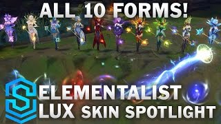 Elementalist Lux Ultimate Skin Skin Spotlight  PreRelease  League of Legends [upl. by Ettenna971]