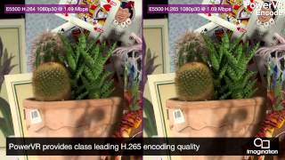 PowerVR Series5 video encoders H265 vs H264 quality [upl. by Eceeryt532]