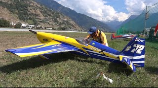 Aerobatic Extra 330 SC Xtreme 3D flight Show Airtistica Raron 2016 [upl. by Nirtiac]