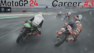 MotoGP 24  Career Pt 3 Rain Interrupts The Race [upl. by Notgnilliw155]