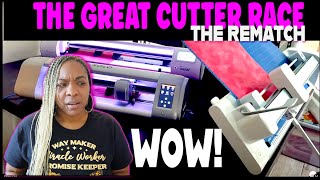 CRICUT VENTURE SISER ROMEO amp STARCRAFT SOLO  WHATS FASTER PT 2  RHINESTONE FLOCK [upl. by Yelrebma]