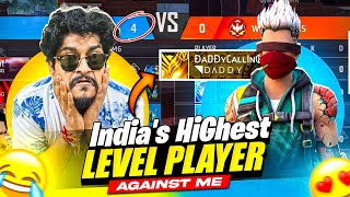 100 Level Indias Highest Level Player Ageinst Fight  DADDY CALLING v GYANSUJAN  Free Fire Max [upl. by Haropizt320]