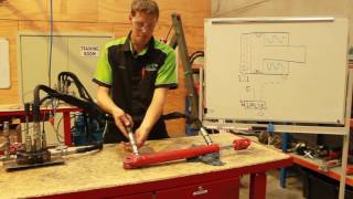 Bypass testing a hydraulic cylinder [upl. by Nevs]