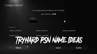 Tryhard PSN Names Not Taken August 2023 🖤 [upl. by Zoldi899]