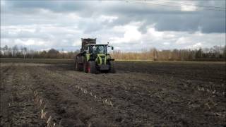 Mest strooien Spreading muck Fokkert Lemele Claas Joskin Huyndai [upl. by Fisuoy]