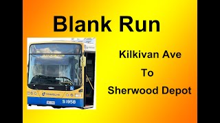 Brisbane Bus Blank Run Kilkivan Ave  Sherwood Depot [upl. by Desdamona]