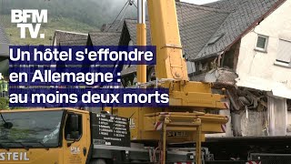 Allemagne un hôtel seffondre et fait au moins deux morts [upl. by Asoj]