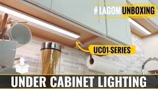 LAGOM Direct Wire Dimmable LED Under Cabinet Lights LAUC01 SeriesUnboxing Video [upl. by Nnailuj]