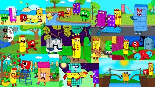 Top 10 featuring Numberblocks3 most watched videos  Numberblocks fanmade Coloring Story [upl. by Fronnia]