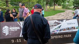 911 Memorial at Spring Park Construction in 3 Minutes [upl. by Mik]