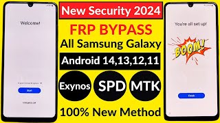 Finally New Method🔥All Samsung FRP BypassUnlock 2024 All Android 1213  Google Account Remove 2024 [upl. by Esinaej382]