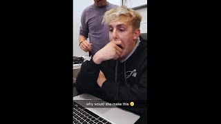 Jake Paul REACTS to FULL Diss Track from ALISSA VIOLET and Ricegum Snapchat Stories [upl. by Ferde]