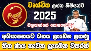 2025 වසර වෘශ්චික ලග්නයට බලපාන්නේ කොහොමද How will the year 2025 affect Scorpio [upl. by Giovanna]