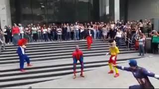 Spiderman bailando cumbia v [upl. by Nylrak]