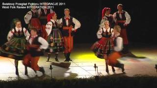 Światowy Przegląd Folkloru INTEGRACJE 2011  ZTL quotPoznańquot AWF  Kujawiak z Oberkiem [upl. by Ilaw881]