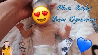 Mini Reborn Baby Box Opening Hes So Tiny  Kelli Maple [upl. by Attirb]