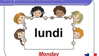 French Lesson 5  DAYS OF THE WEEK in French Jours de la semaine français Dias de la semana francés [upl. by Childers782]