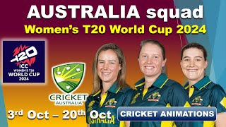 Australia Women’s Cricket Team for T20 World Cup 2024 Player Profiles [upl. by Ajan]