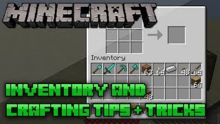 Minecraft Inventory amp Crafting TechniquesTips  15 [upl. by Yelhsa]