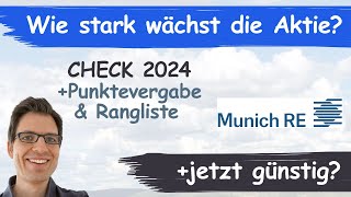 Münchener Rück Aktienanalyse 2024 Wie stark wächst GewinnUmsatz günstig bewertet [upl. by Johnston]