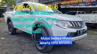 TRITON GLS 2016 DIJUAL KONDISI SIAP KERJA  TERJUAL [upl. by Onaicram]