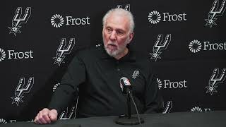 202324 San Antonio Spurs Season  Gregg Popovich PostGame Interview 2102024 [upl. by Ilenay]