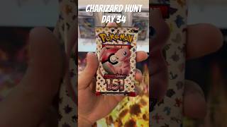 Day 34 Opening a Pokémon booster pack EVERY day until I pull a Charizard 🔥 [upl. by Ruphina]