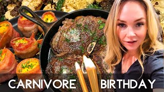 My Husbands CARNIVORE Diet Birthday Dinner Carnivore Recipes for Entertaining [upl. by Neau263]