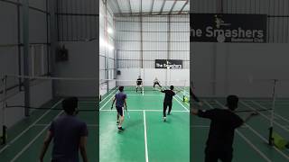 Pls Comment Your views Badminton badmintondoubles [upl. by Ahsurej]