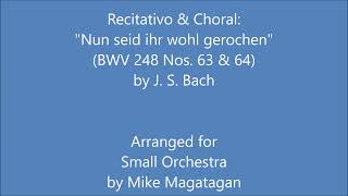 Recitativo amp Choral quotNun seid ihr wohl gerochenquot BWV 248 Nos 63 amp 64 for Small Orchestra [upl. by Etsirhc600]