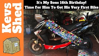 My Son Is 16 Time For His First Bike Lexmoto Echo 50cc [upl. by Animahs]