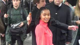 Yara SHAHIDI  Paris 3 may 2017  may Chanel Fashion show [upl. by Ikim]