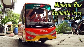 Miniatur Bus Semanta Transport [upl. by Natsirc]