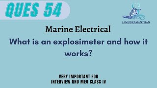 What is an explosimeter and how it works marineengineering samudramanthan​ [upl. by Ecadnarb]