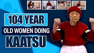 104YearOld Woman Doing KAATSU—The Original BFR—To Improve Blood Flow [upl. by Swisher]