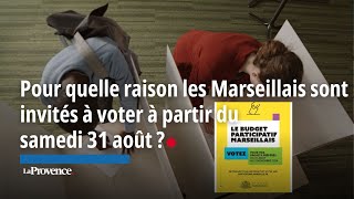 Pour quelle raison les Marseillais sont invités à voter à partir samedi 31 août [upl. by Rashidi366]