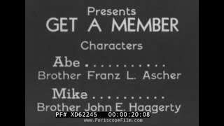 “ GET A MEMBER ” 1930S RECRUITMENT FILM FOR NATIONAL FRATERNAL SOCIETY OF THE DEAF XD62245 [upl. by Jelks]