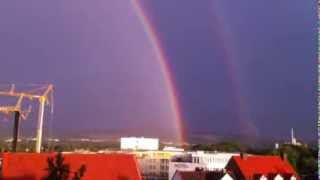 DoppelRegenbogen über Kassel [upl. by Armallas]