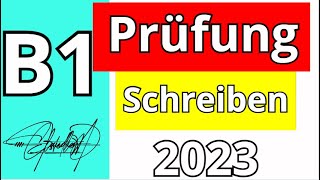 B1 Prüfung gast Schreiben Neu Modell TELC DTZ 2023 [upl. by Asaph356]