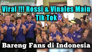 Viral  Rossi amp Vinales Main Tik Tok Goyang Uburubur Bareng Fans di Indonesia [upl. by Omor583]