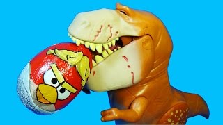 ICE CREAM surprise eggs PlayDoh Disney DONALD DUCK Angry Birds MINIONS Pony eggs surprise DINOSAUR [upl. by Ahsimek128]