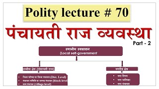 panchayati raj system part 2  पंचायती राज व्यवस्था [upl. by Bonnice]