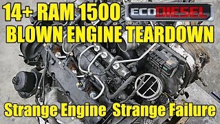 14 Dodge Ram 30 Ecodiesel Blown Engine Teardown Strangest and Most Difficult Teardown Yet [upl. by Attennod]