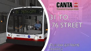 OMSI 2 Cayuga Route 31 to 76th Street with Extreme Delays LFS 1044 [upl. by Ethel]