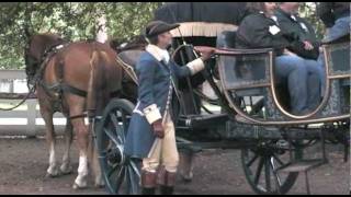 Horsedrawn Carriage Rides at Colonial Williamsburg Virginia [upl. by Yatnod]