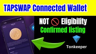 Tapswap wallet connect  Tapswap ton wallet connect  Tapswap Wallet connect Karne Ka tarika [upl. by Cassidy]