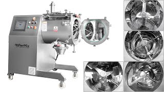 PerMix 4in1 Vacuum Mixer Dryer  A Ribbon Paddle Plow amp Fluidized Zone Mixer In 1 [upl. by Annaynek69]